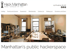 Tablet Screenshot of hackmanhattan.com
